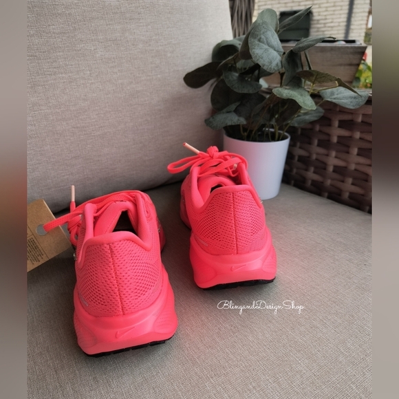 Bling Nike Pegasus 41 Womens Pink Sneakers Shoes Customized with Crystals - Picture 4 of 9